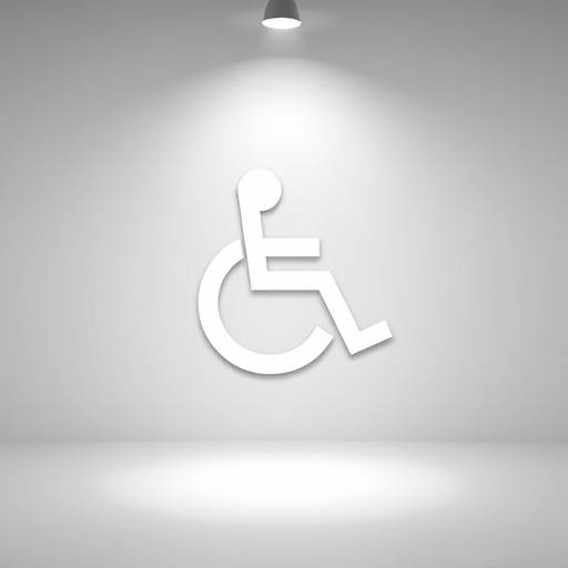 Accessibility Symbol, a stylized figure in a wheelchair