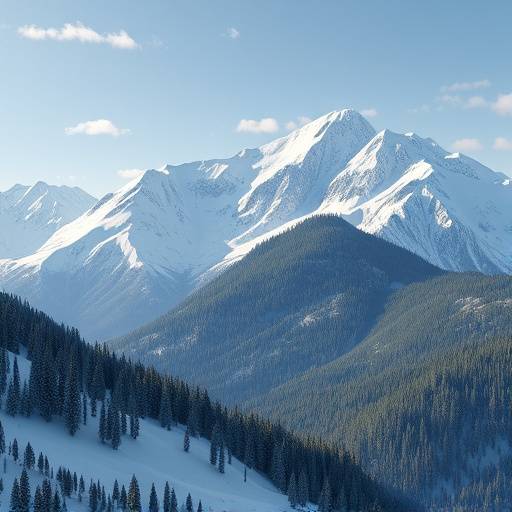 AI Procedural Content Generation showing AI creating diverse terrain types from snowy mountains to lush forests